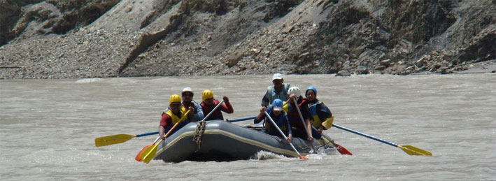 indus river rafting, leh travel